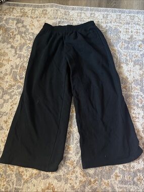 UNIQLO Wide Leg Black Knit Pants